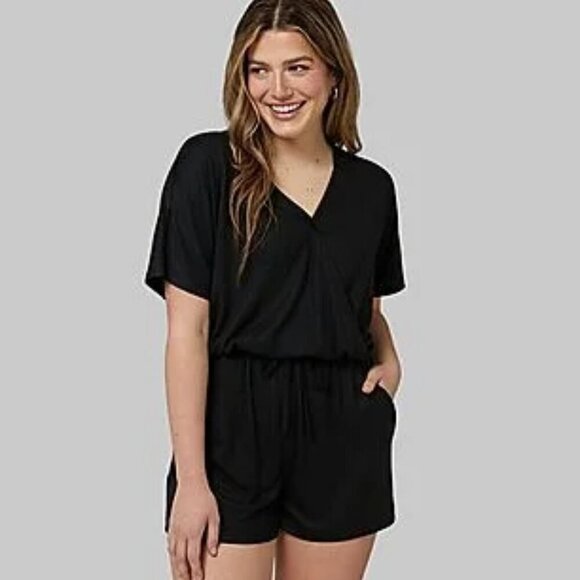 32 Degrees Pants - 32 Degrees Romper Black size Medium